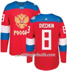 Sovjetunionen Tröja Alexander Ovechkin 8 World Cup 2016 Röd Premier